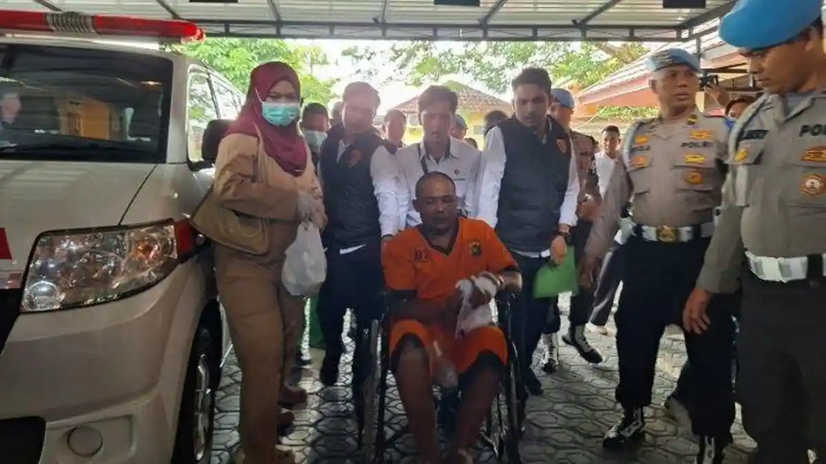 Suami Pembunuh Istri dan Anak Tewas setelah Dihadirkan Konfrensi Pers