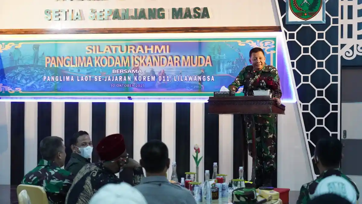 Pangdam IM: Jaga Perdamaian Aceh, Saat Bertemu Panglima Laot