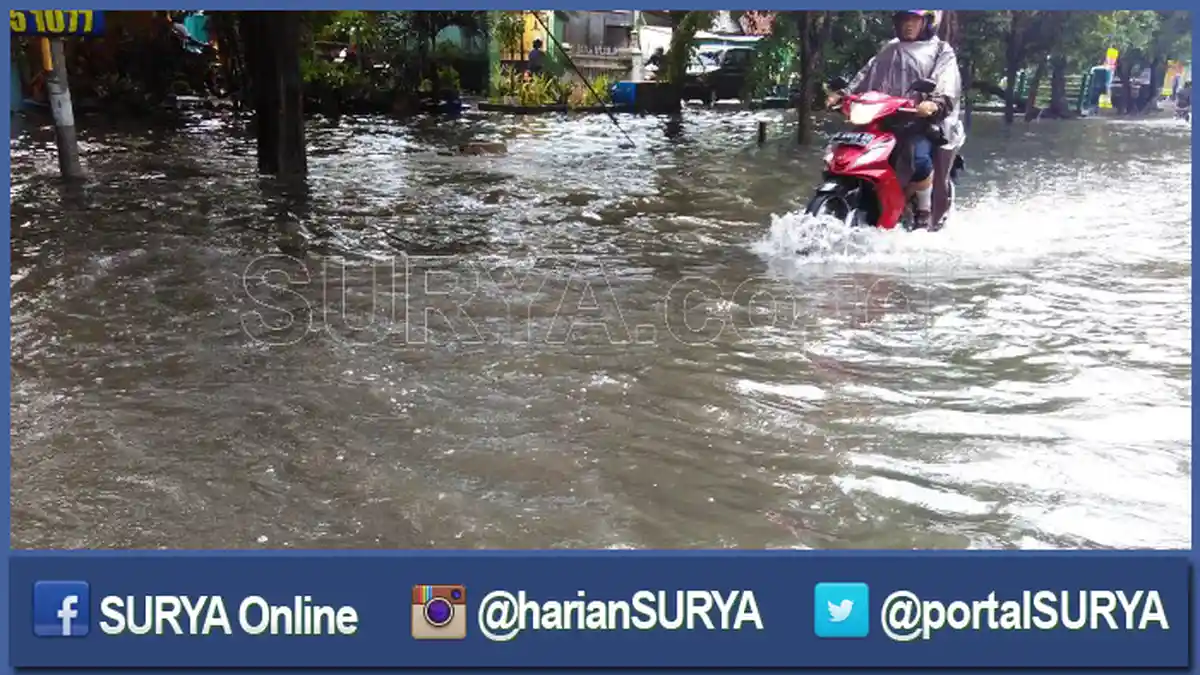 Inilah Alasan Kawasan Mulyorejo dan Mulyosari Tergenang Air Hingga Sore ini