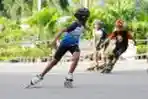 Atlet Sepatu Roda KISS dan CAC Berlatih