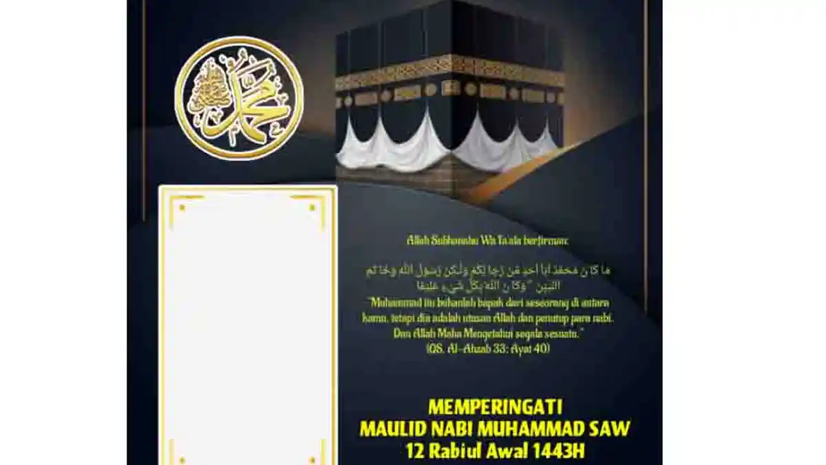 60 Link Twibbon Ucapan Selamat Maulid Nabi Muhammad SAW 2021, Cocok Untuk Status WA, Facebook dan IG