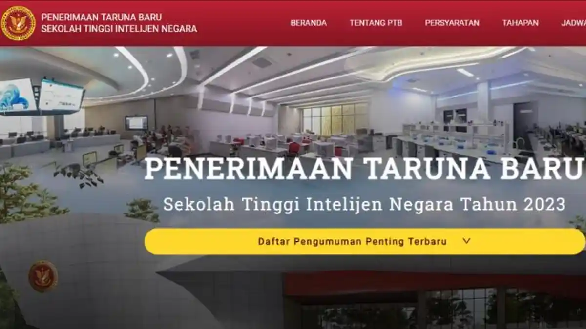 Syarat Masuk Sekolah Tinggi Intelijen Negara 2023, Berikut Cara Daftar ...