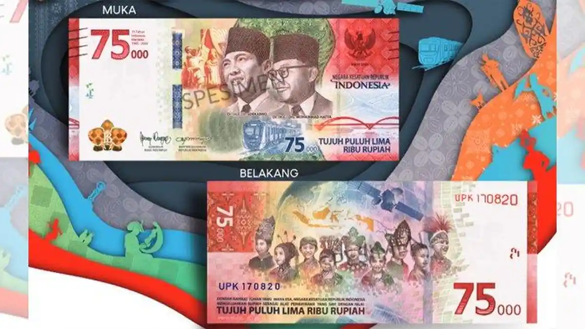 Terjawab Kapan Uang Rp 75 Ribu Dikeluarkan, Inilah Sejarah Uang Rp 75.000 Edisi HUT RI Diluncurkan