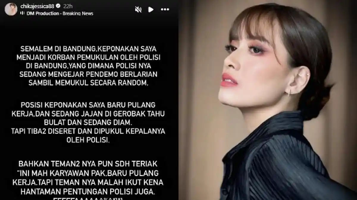 Kasus Ponakan Chika Jessica yang Dipukul Oleh Aparat Saat Ricuh Demo Berakhir Damai, Sudah Memaafkan