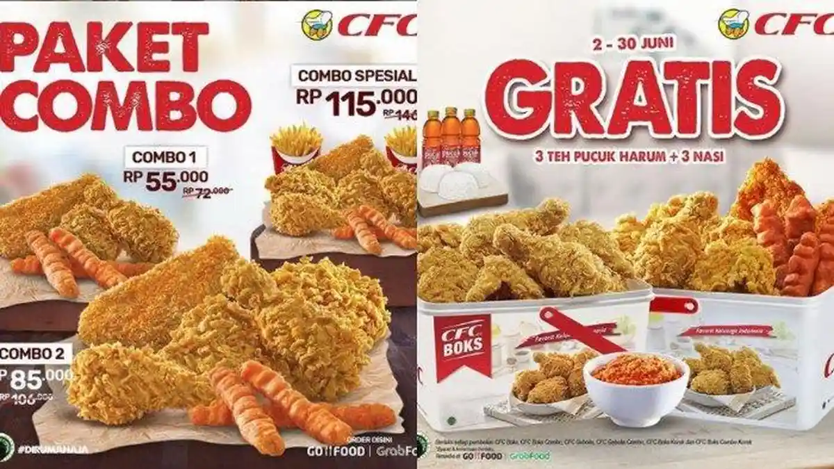 Promo Spesial CFC Selama di Rumah Aja, Paket Combo Hingga Voucher Diskon Rp 35.000
