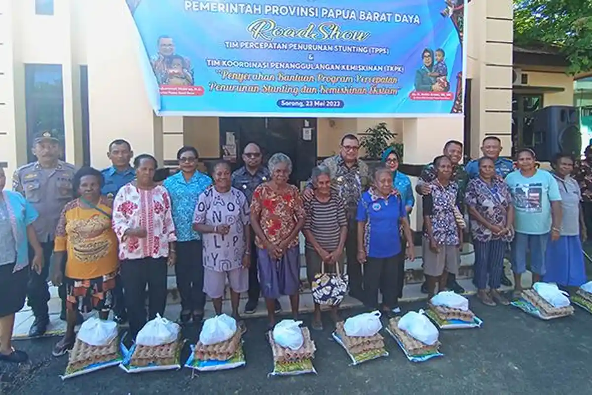 Pemprov Papua Barat Daya Beri Bantuan Ini, Dorong Penurunan Stunting dan Kemiskinan Ekstrem