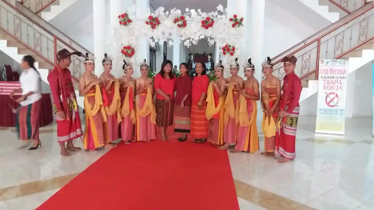 Tamu Undangan Acara Serah Terima Jabatan Bupati Belu Patuhi Protokol Kesehatan