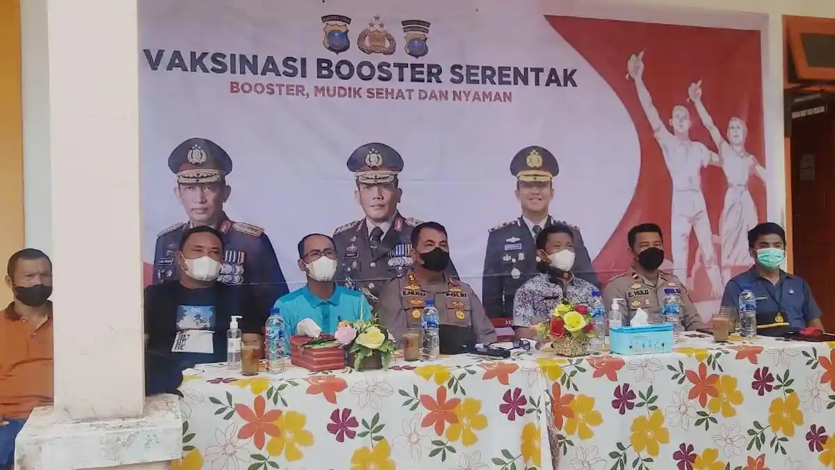 Genjot Vaksinasi, Polres Nias Gelar Vaksin di Puskesmas UPTD Gunungsitoli