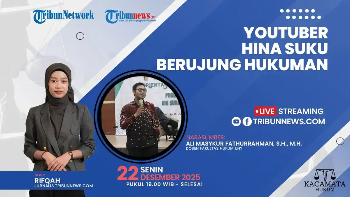 Talkshow Kacamata Hukum 22 Desember 2025: YouTuber Hina Suku Berujung Hukuman