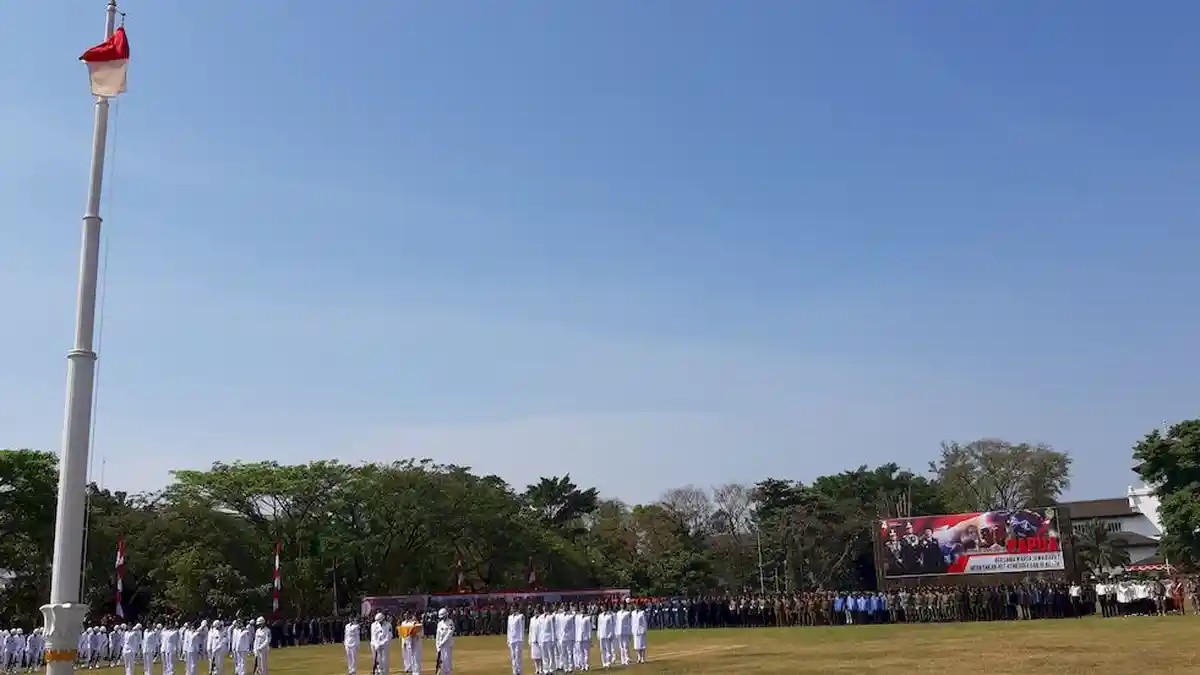 HUT ke-74 RI, Pengibaran Bendera Merah Putih Terakhir di Jabar, Usianya Sudah 50 Tahun