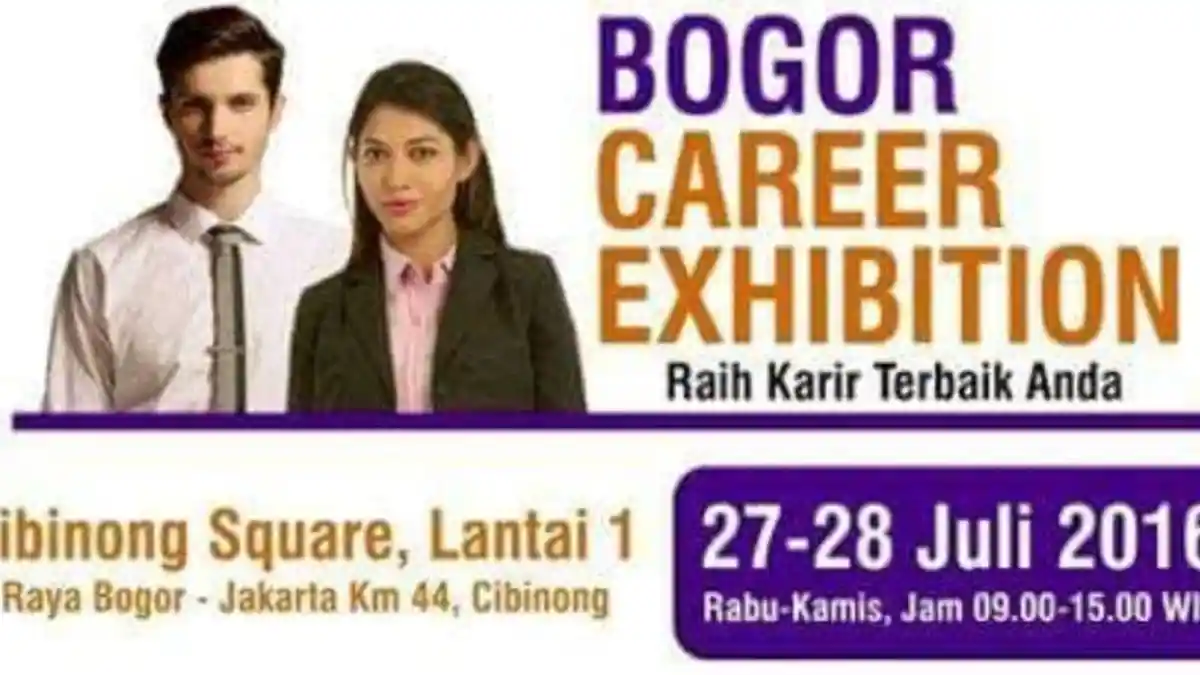 Mau Bekerja di Perusahaan yang Oke, Yuk Datang ke Bogor Career Exhibition Ada 2.000 Lowongan Loh