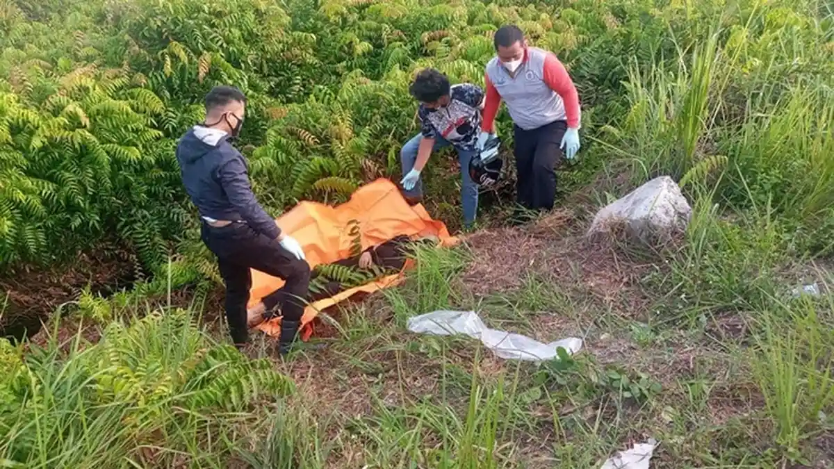 Geger, Mayat Pria Dewasa di Semak Jalan Lingkar Luar Palangkaraya, Diduga Korban Kecelakaan Tunggal