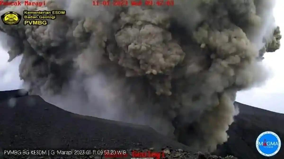 Memasuki Hari ke Lima, Erupsi Gunung Marapi Tercatat Sudah 134 Kali