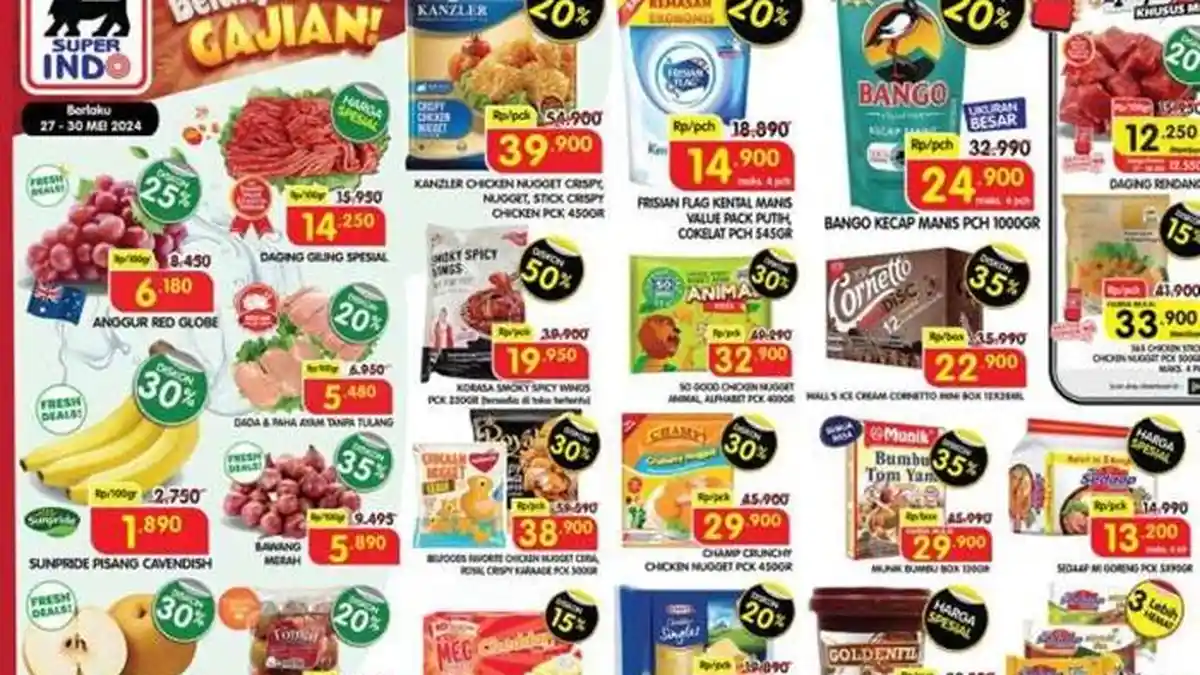 Katalog Promo Superindo Hari ini 31 Mei 2024, Belanja Murah Setelah Gajian, Ada Diskon 50 Persen