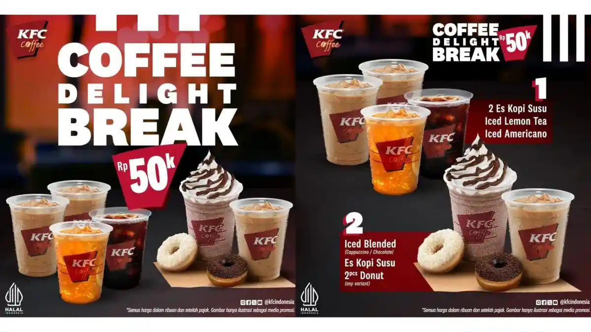 MANTAP! Promo KFC April 2024, Dapatkan Paket Coffee Delight Break Rp 50 Ribuan