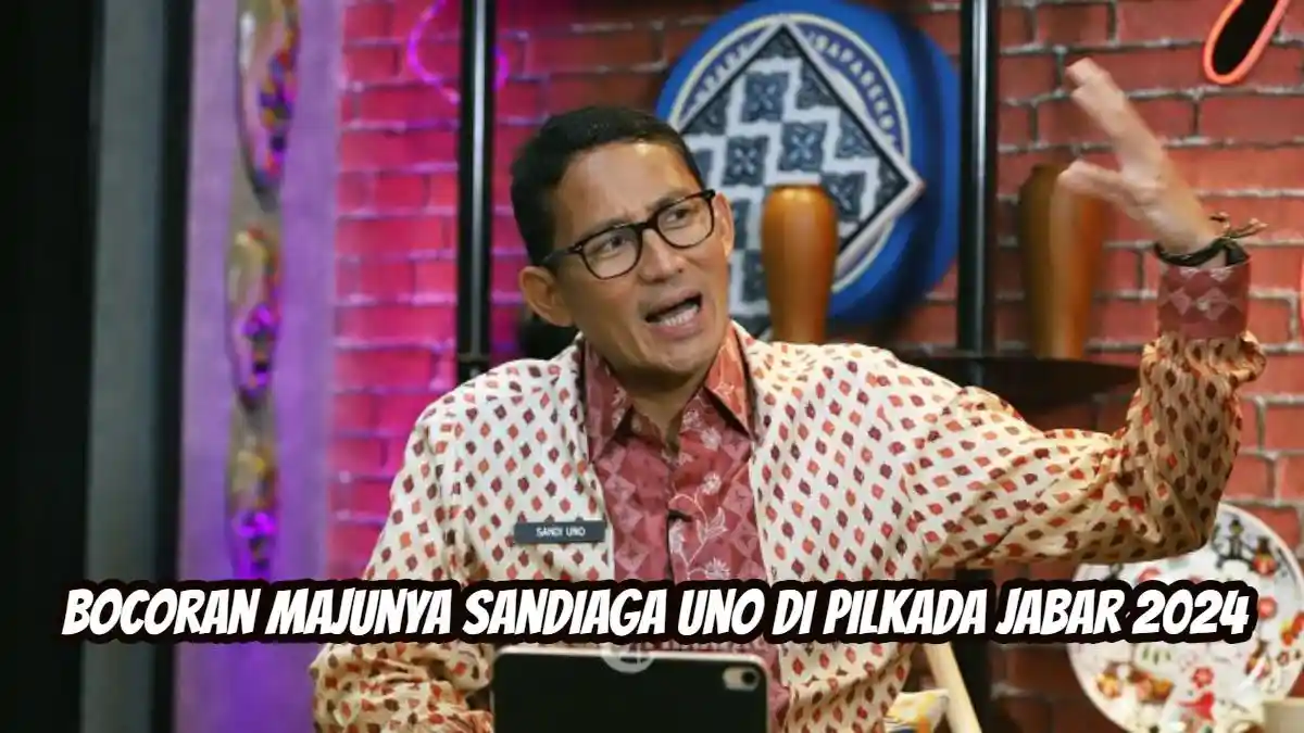 Elektabilitasnya Masih Rendah, Ini Bocoran Majunya Sandiaga Uno di Pilkada Jabar 2024