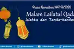 Lailatul Qadar 2026 Jatuh Pada Malam Ramadhan Ke Berapa? Ini Waktu Tiba dan Tanda-tandanya