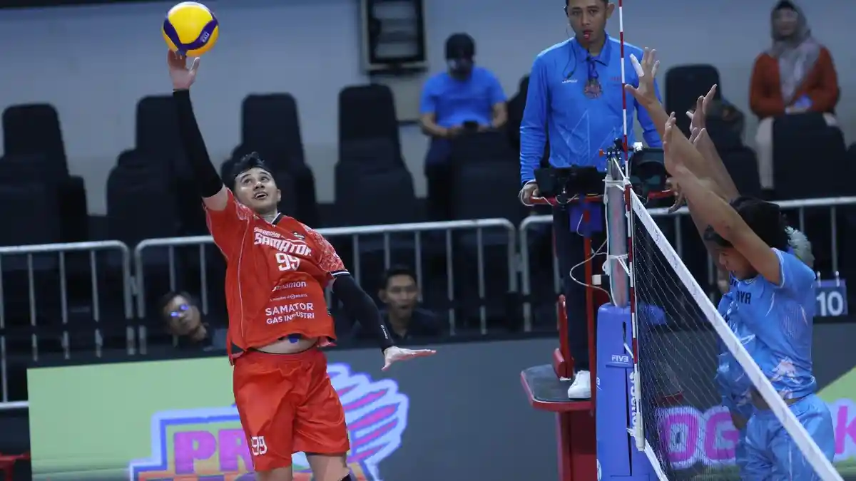 Surabaya Samator Tekuk Garuda Jaya 3-0 di Leg Pertama Perebutan ...