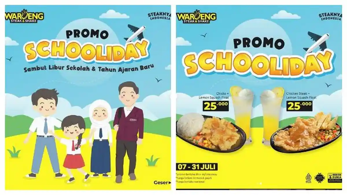 Waroeng Steak Tebar Promo Chicken Steak Plus Lemon Squash Mulai Rp 25.000, Khusus Pelajar