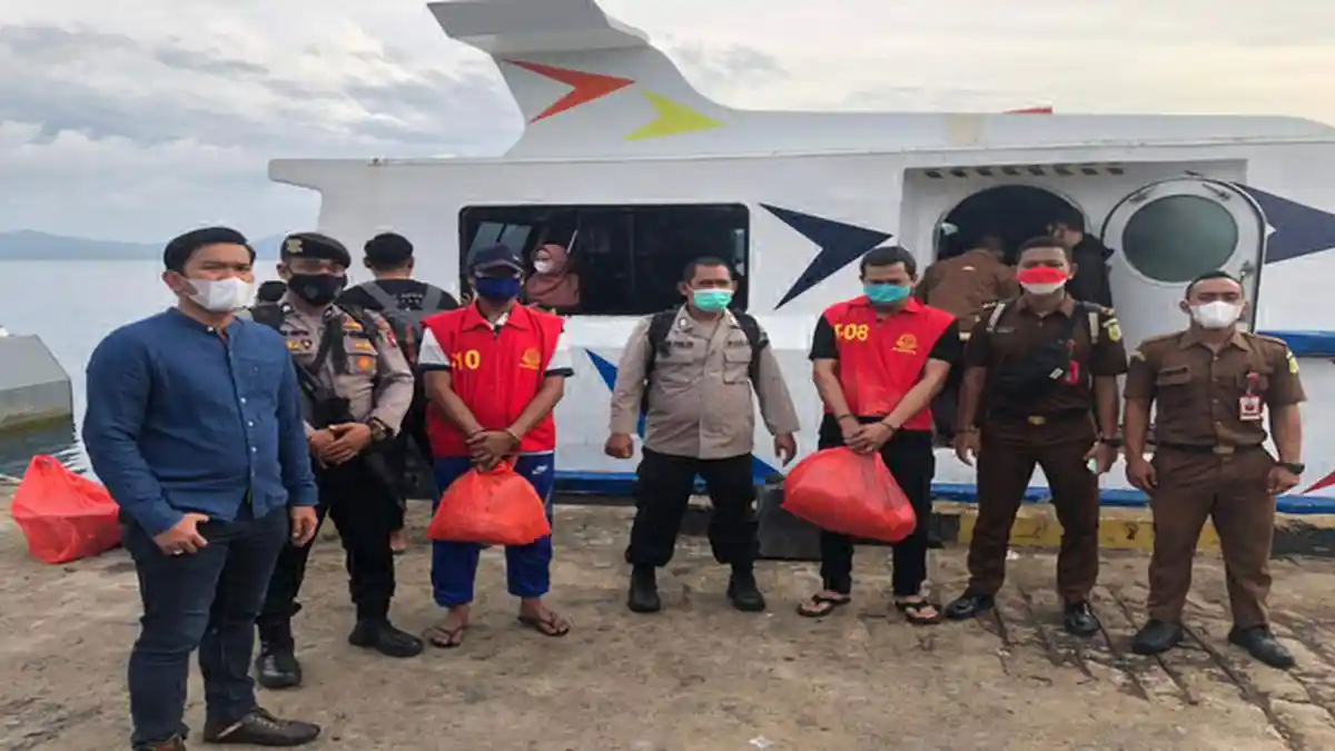 Dua Tahanan Cabjari Natuna di Tarempa Dipindahkan ke Rutan Tanjungpinang