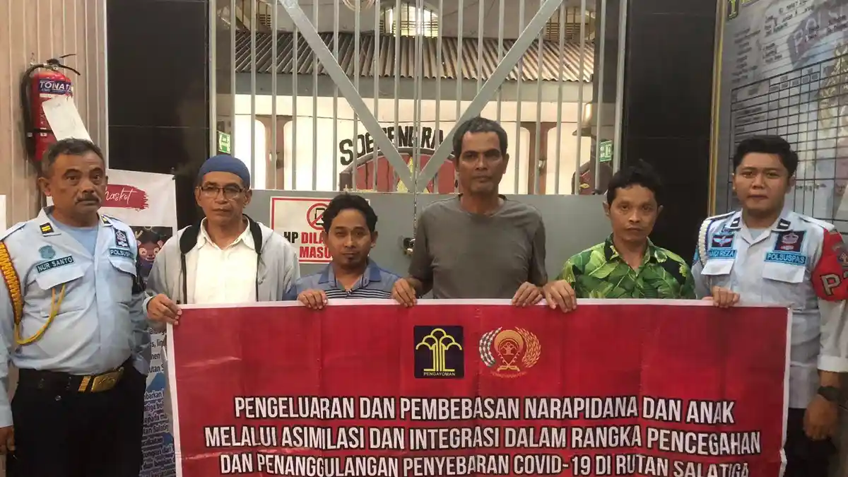 Berkah Ramadan, 4 Narapidana Rutan Salatiga Dapat Program Asimilasi di Rumah