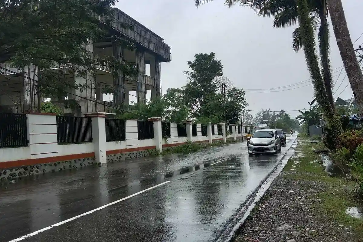 Hari Ini 12 Distrik di Mimika Dilanda Hujan Ringan