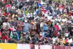 Suasana penonton Saksikan Papua vs Aceh