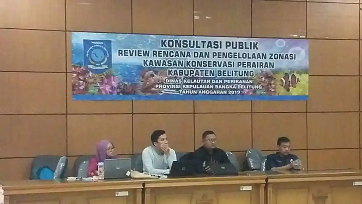 Konsultasi Publik RPZ Pencadangan Konservasi Perairan di Belitung Sudah ke Dua Kali, Ini Tujuannya