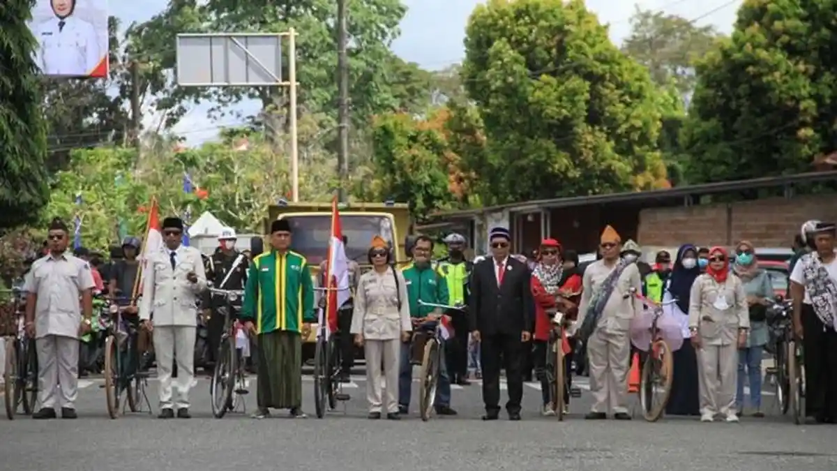 Rangkaian HUT ke-77 RI, Upacara On The Road Turut Dimeriahkan Komunitas di Bontang