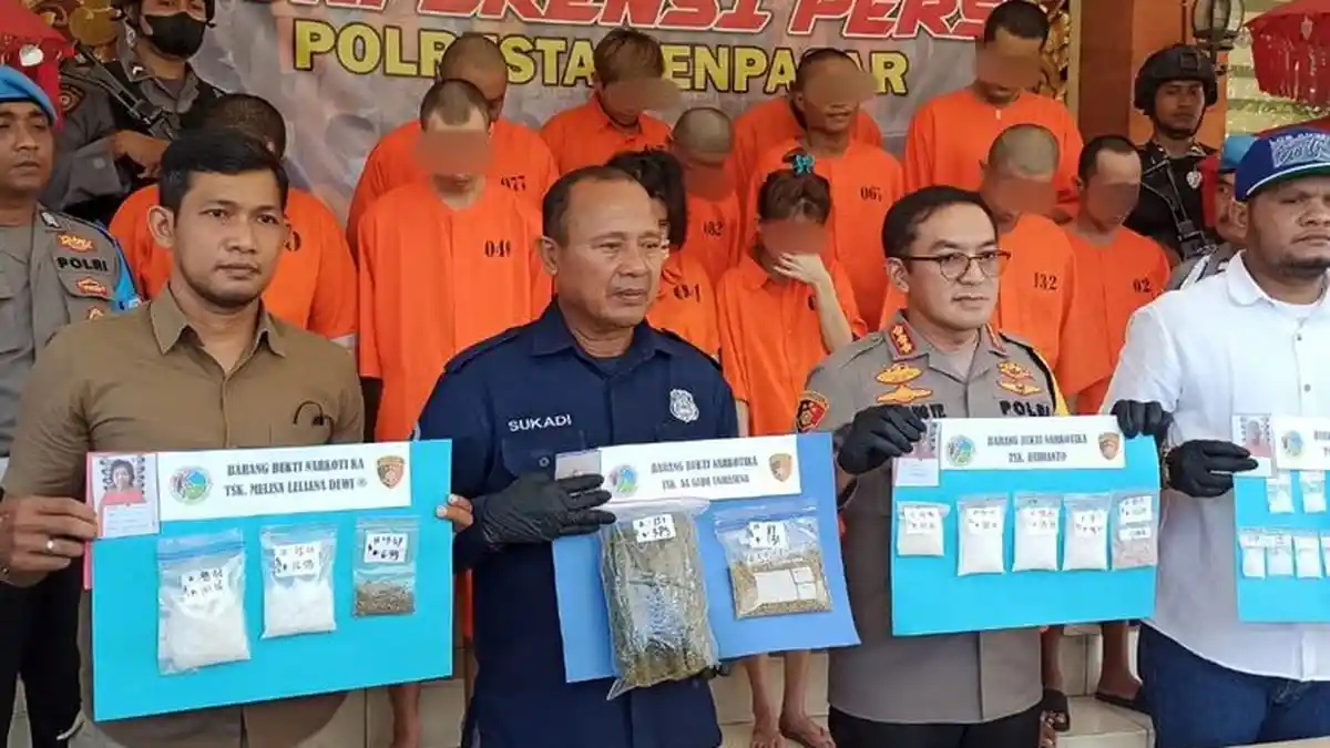 11 Pengedar Sabu Dan Ganja di Denpasar Dibekuk