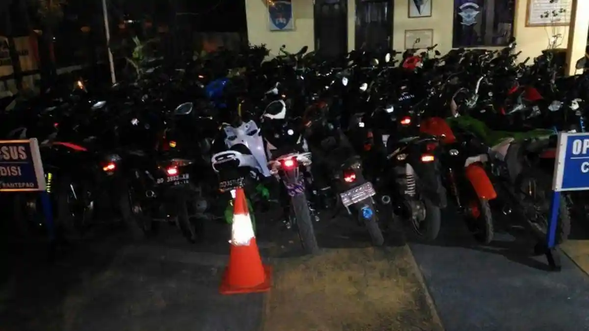 Berantas Balap Liar di Rantepao, Polres Tana Toraja Sita 31 Motor