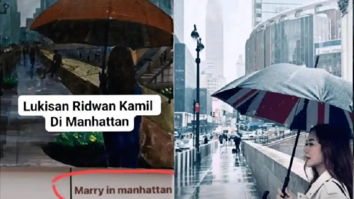 Ridwan Kamil Unggah Lukisan Sosok Berpayung Mirip Aura Kasih, Kode Keras Ingin Menikah Lagi?
