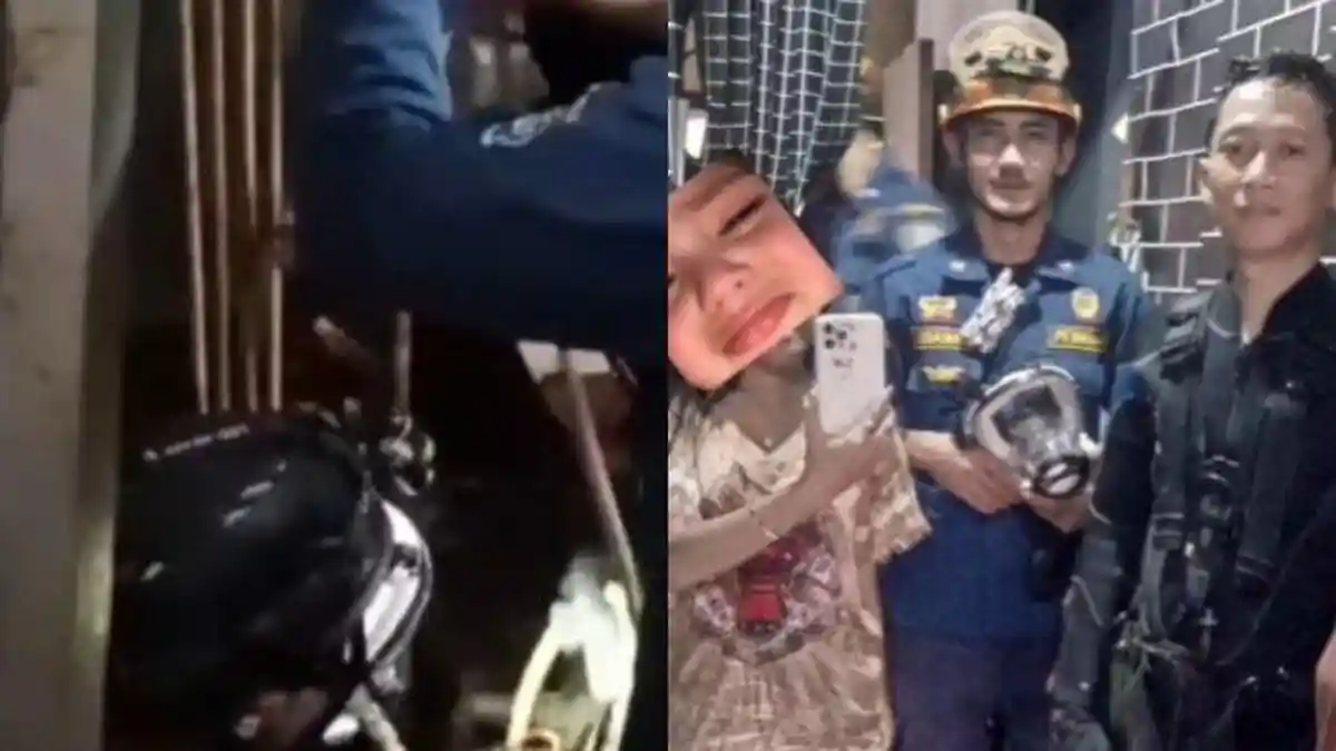 VIRAL! Petugas Damkar Taruhkan Nyawanya Meyelam ke Sumur Sedalam 12 Meter Cari Iphone Warga