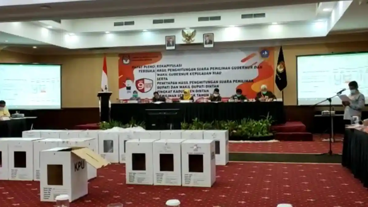Siapa Pemenang Pilkada Bintan? KPU Gelar Rapat Pleno Terbuka Tingkat Kabupaten Hari Ini