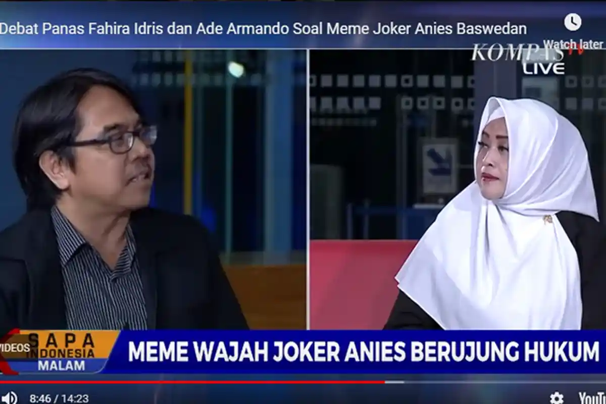 Debat dengan Fahira Idris, Ade Armando Ungkit Ini: Jokowi Difitnah, Ibu Bilang Jangan Tipis Telinga