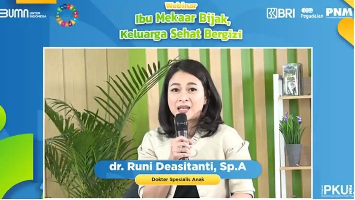 Pentingnya Gizi dan Cegah Stunting, PT PNM Gelar Webinar 'Ibu Mekaar Bijak, Keluarga Sehat Bergizi'