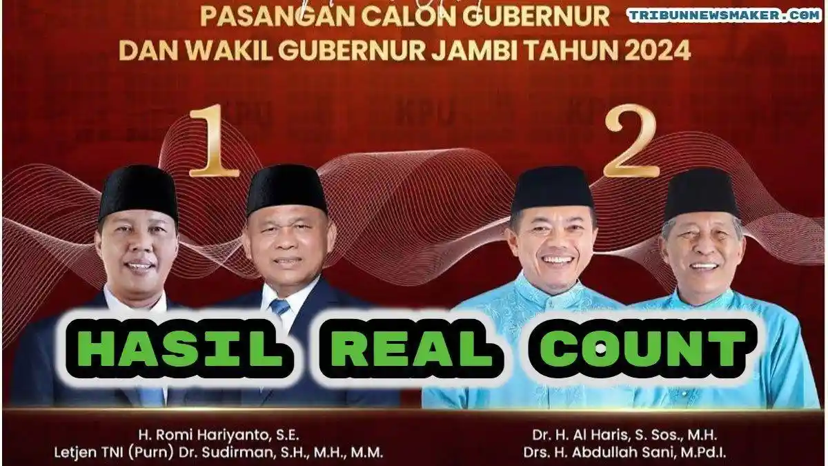 Intip Hasil Real Count KPU Pilkada Jambi 2024, Lengkap dengan Pilgub dan Pilwalkot, Menang Siapa?