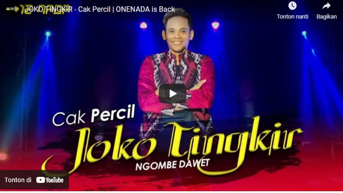 Chord Kunci Gitar dan Lirik Joko Tingkir Ngombe Dawet Cak Percil