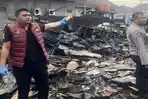 Kebakaran di Muara Enim Hanguskan Gudang Rongsokan, Diduga karena Korsleting Listrik