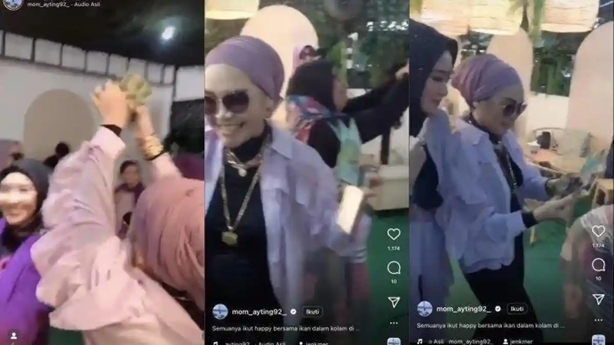 Ibu Ayu Ting Ting Sawer Geng Arisan Saat Karaoke Bareng di Kafe