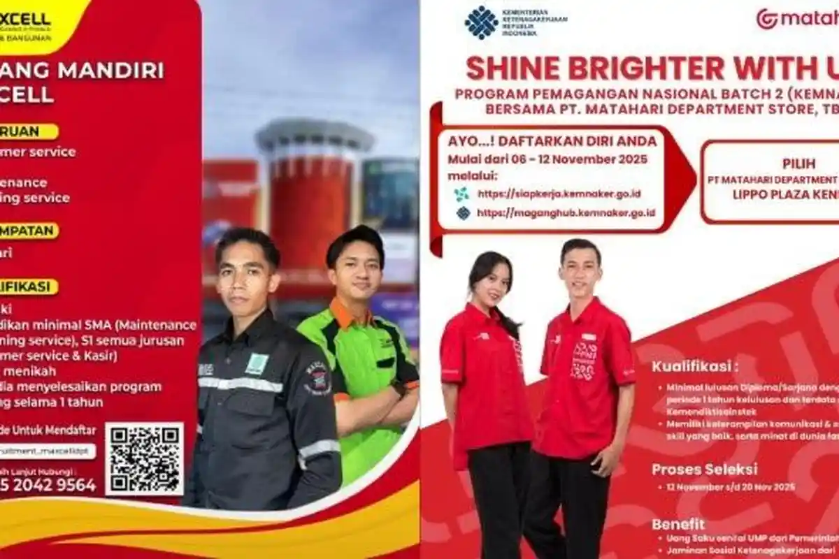 Link Daftar Magang Matahari Lippo Plaza dan Maxcell Kendari, Pendaftaran 6-12 November 2025