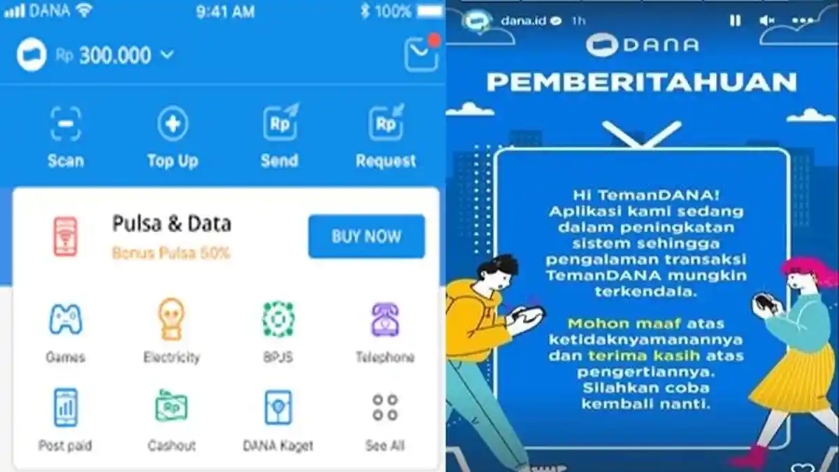 4 Cara Mengatasi Aplikasi DANA Error/Gangguan Hari Ini Tidak Bisa Login Hingga Transaksi Ini Tipsnya