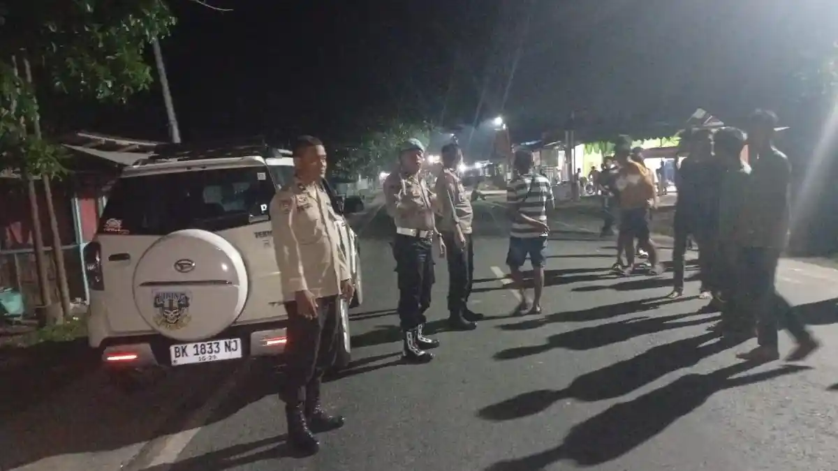 Ciptakan Rasa Aman, Polsek Rambutan Patroli Blue Light Cegah Tawuran dan Balap Liar di Tebingtinggi