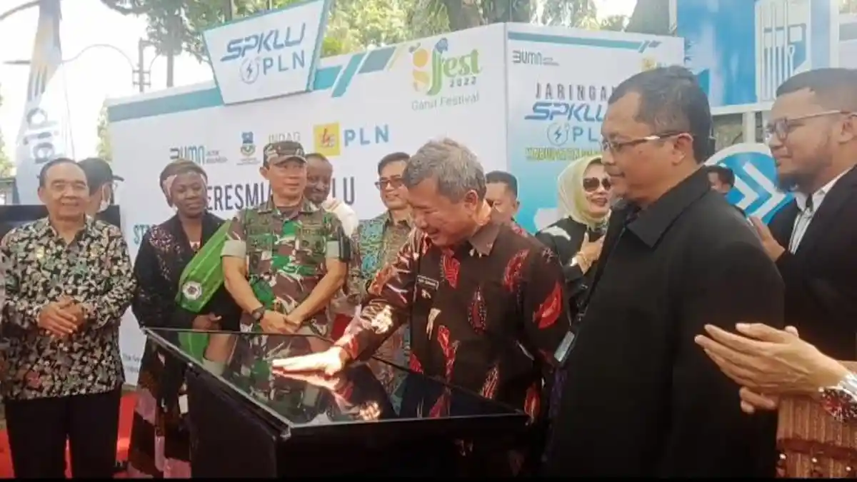 PLN UP3 Garut Launching SPKLU saat G-Fest 2022, Bupati: Garut Siap Dilalui Kendaraan Listrik