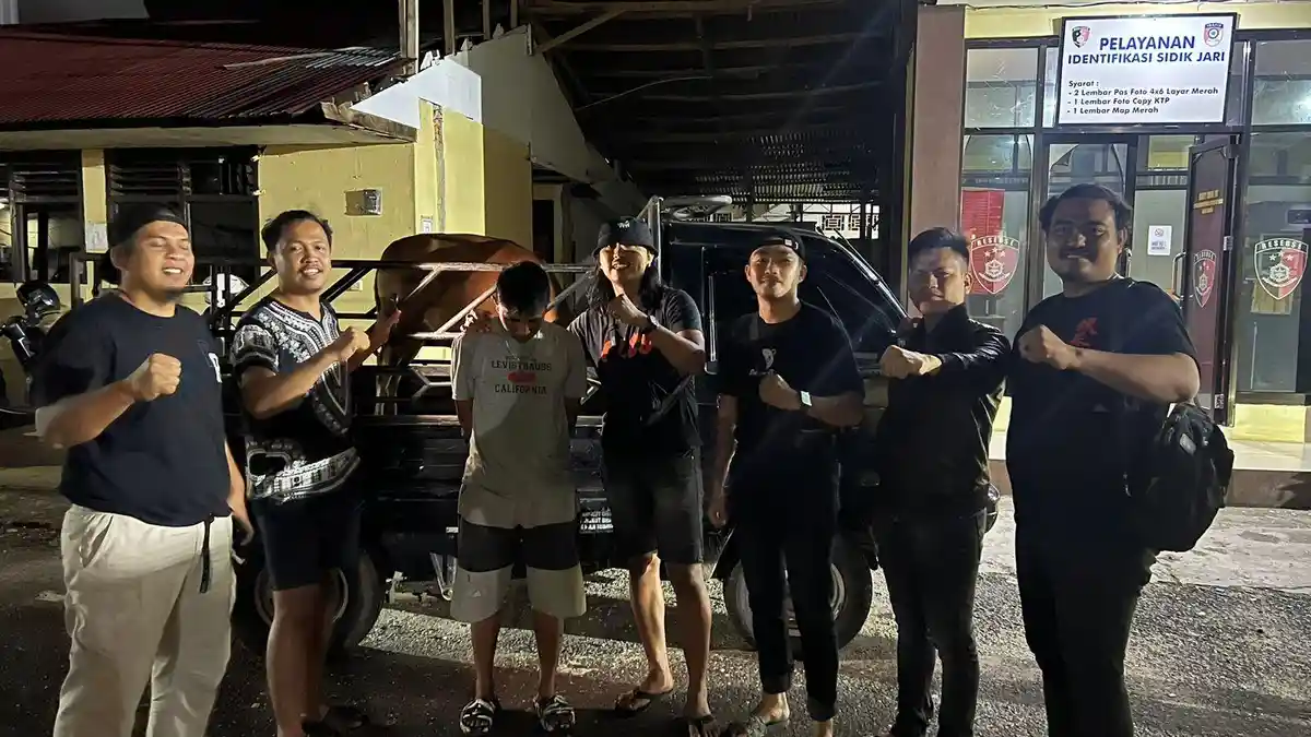 Warga Pekanbaru Ditangkap di Merangin, Bawa Sapi Curian Pakai Mobil Pikap