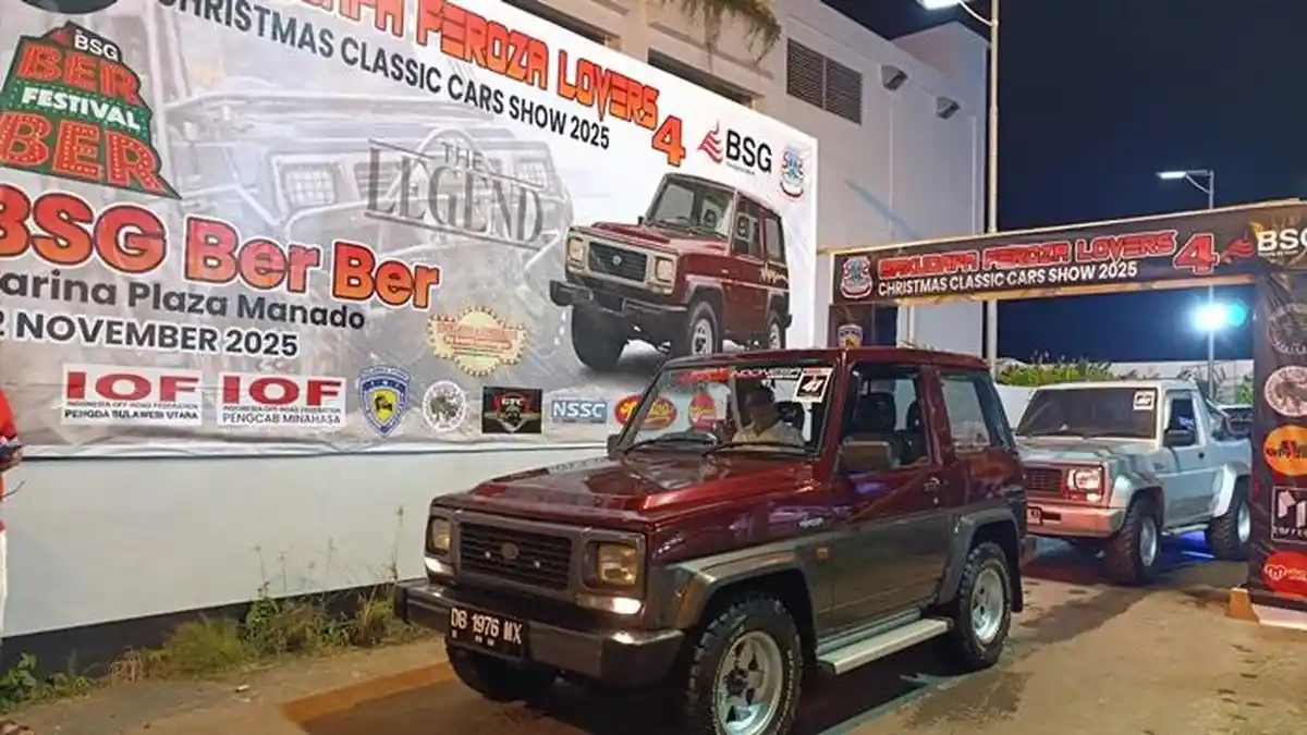 Bakudapa Feroza Lovers 4 Manado di Event BSG, Mobil Klasik hingga Edukasi Keselamatan Berkendara