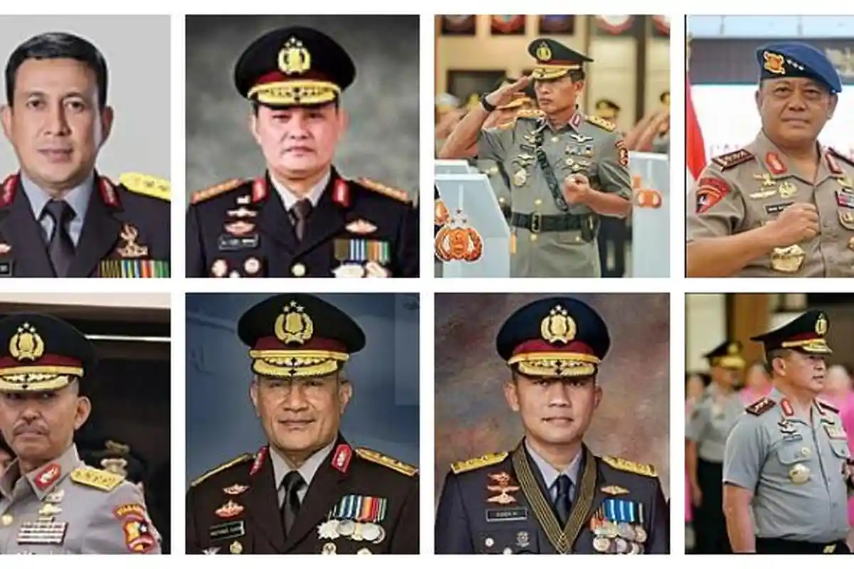 Daftar 18 Pati Berpangkat Komisaris Jenderal di Kepolisian
