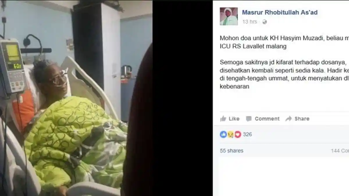 Sempat Dirawat Intensif, Kondisi Hasyim Muzadi Mulai Membaik