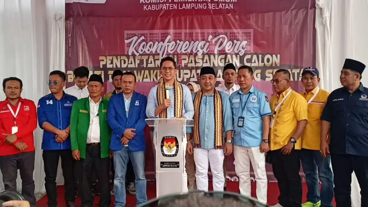 Berkas Pendaftaran Pilkada Lampung Selatan Radityo Egi dan M Syaiful Dinyatakan Lengkap