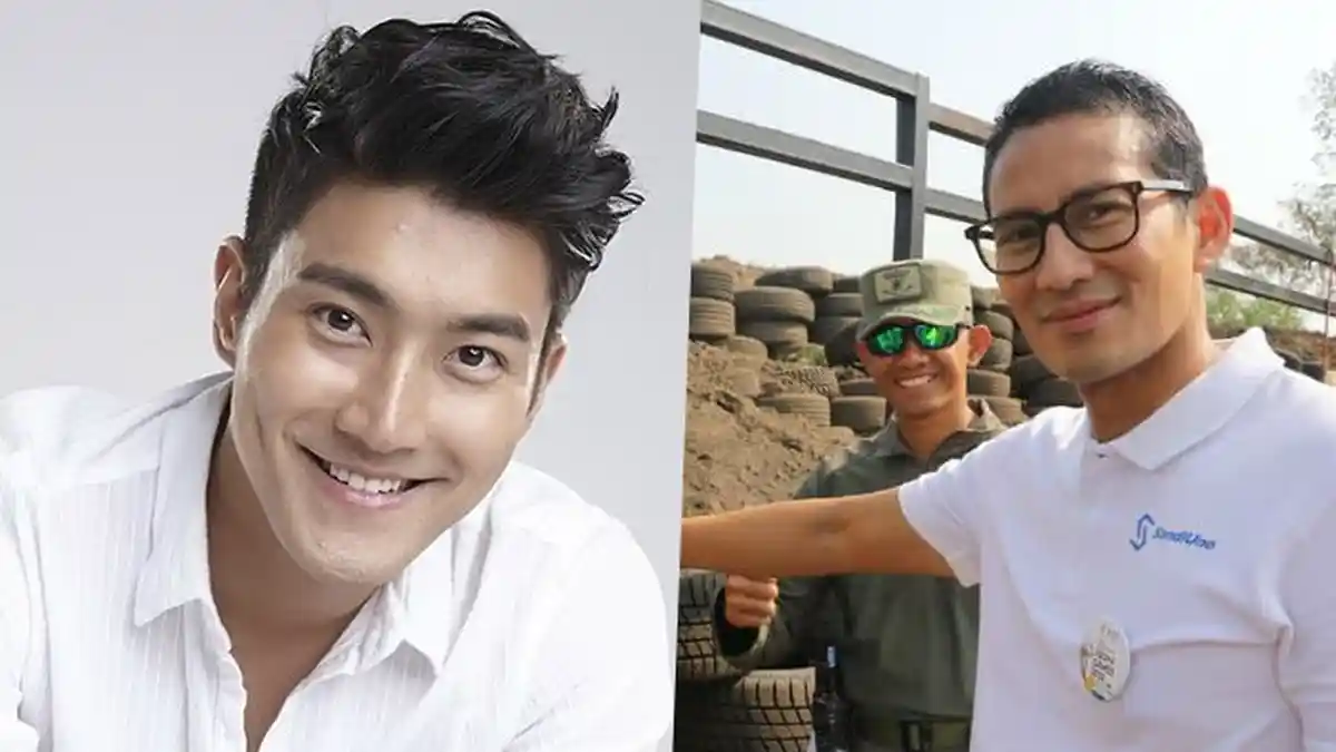 Pakai Kemeja Putih dan Celana Warna Cokelat, Sandiaga Sebut Dirinya Mirip Siwon Super Junior